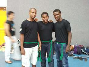 Receiving Capoeira Belts