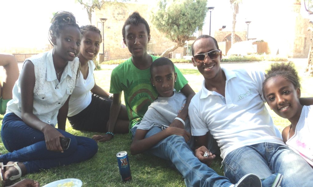 Josh with the group