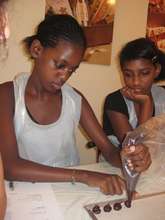 Learning how to make hand made chocolates