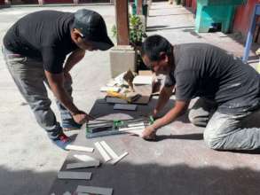 Cutting Tile For Our Floors and Walls