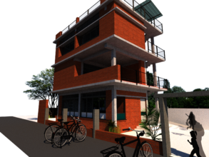 new learning center front elevation
