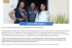 Atlas Corps Alumna Lucia (Nicaragua)