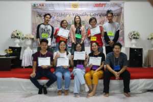 BEAM's winner team students at Youth Conference