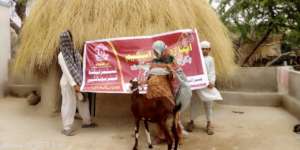 Poor Family with a Goat