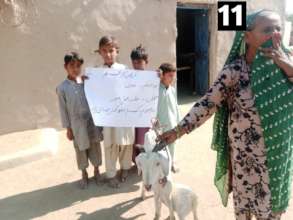 An Elderly Widow Receiving Goat