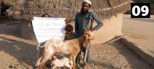 Goat handed over to a Poor & Disabled Person