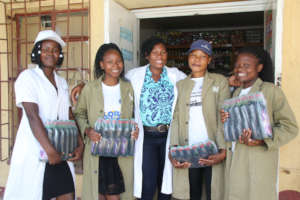 Trish, Constance and the Epworth team sell soap