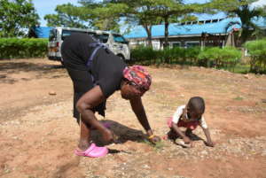 Cleaning the compound