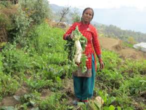 Durga in her garden