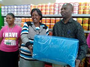 Lucy Receiving a Hamper