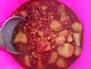 Maize and beans to feed the School