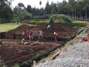 Foundation getting dug