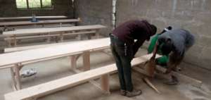Furniture being built