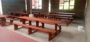 Temporary dining hall ready
