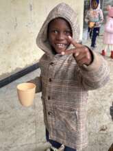 Enjoying some morning porridge