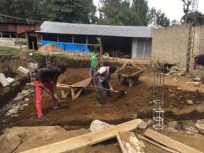 Back breaking work done by hand