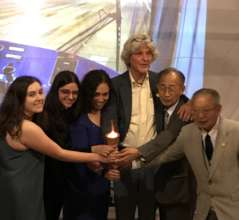 Torch passing ceremony