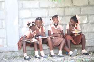 Kids enjoying their lunch break