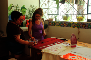 Our volunteers, Camerina and Camile