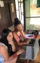 Lucia Quechua and Eva Shipibo working on planning