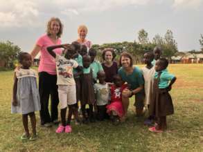 Our mission team hanging out with some of our kids