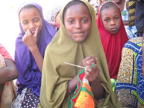 Azahara Mohamed learning practical skills