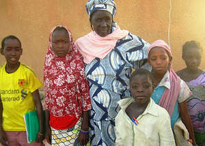 Boulie with her mentored students