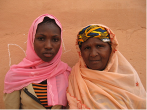 Fatima and her mentor Mariama
