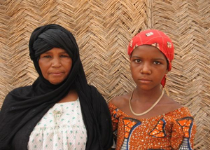 Hadiza Chaibou and her mentor Foutchoukou Sidahmar