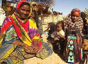 Mariama Mowli (at right) with her mentor Asha.