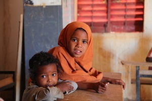 Kids happy to be back learning!