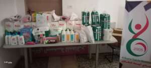 ABCD distributed diapers and hygiene kits