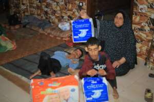 Diapers were a big help for people in dire need