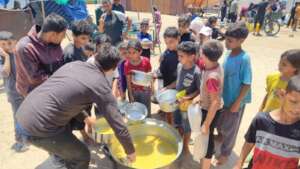 Families like the hot meals our teams make