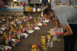 Getting the food bags ready 5.10, for pickup 5.11