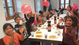 Birthday parties at the soup kitchen!