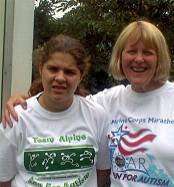 Lauren and running partner and trainer Linda