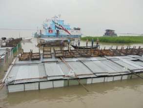 Patient Shed Inundated With Flood Water.