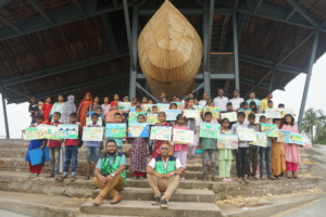 Gathering of new generation in mangrove center