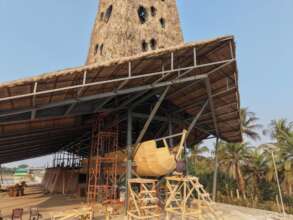 Under construction of the centre