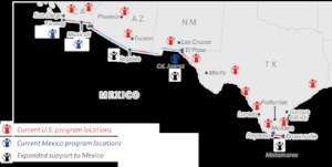Save the Children Border program locations