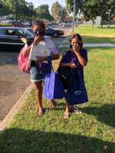 Laptop and school supply distribution