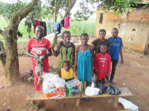 Receiving a Christmas food package