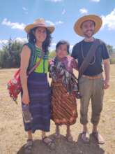 Andrew and I with Rosa, a member of this group