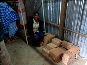 Stovebuilder distributing stove materials.