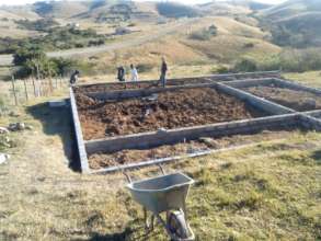 The foundations of the building are laid