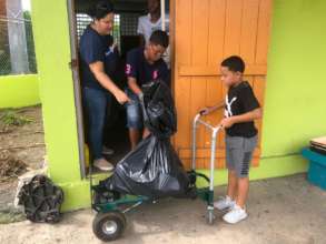 Community Kids Helping to Clean School