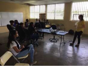 Professional development workshop with residents