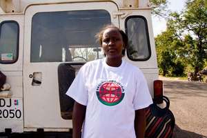 Alice Amwony - heading to Village HIV workshop