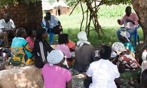 HIV-AIDS Awareness workshop held under tree